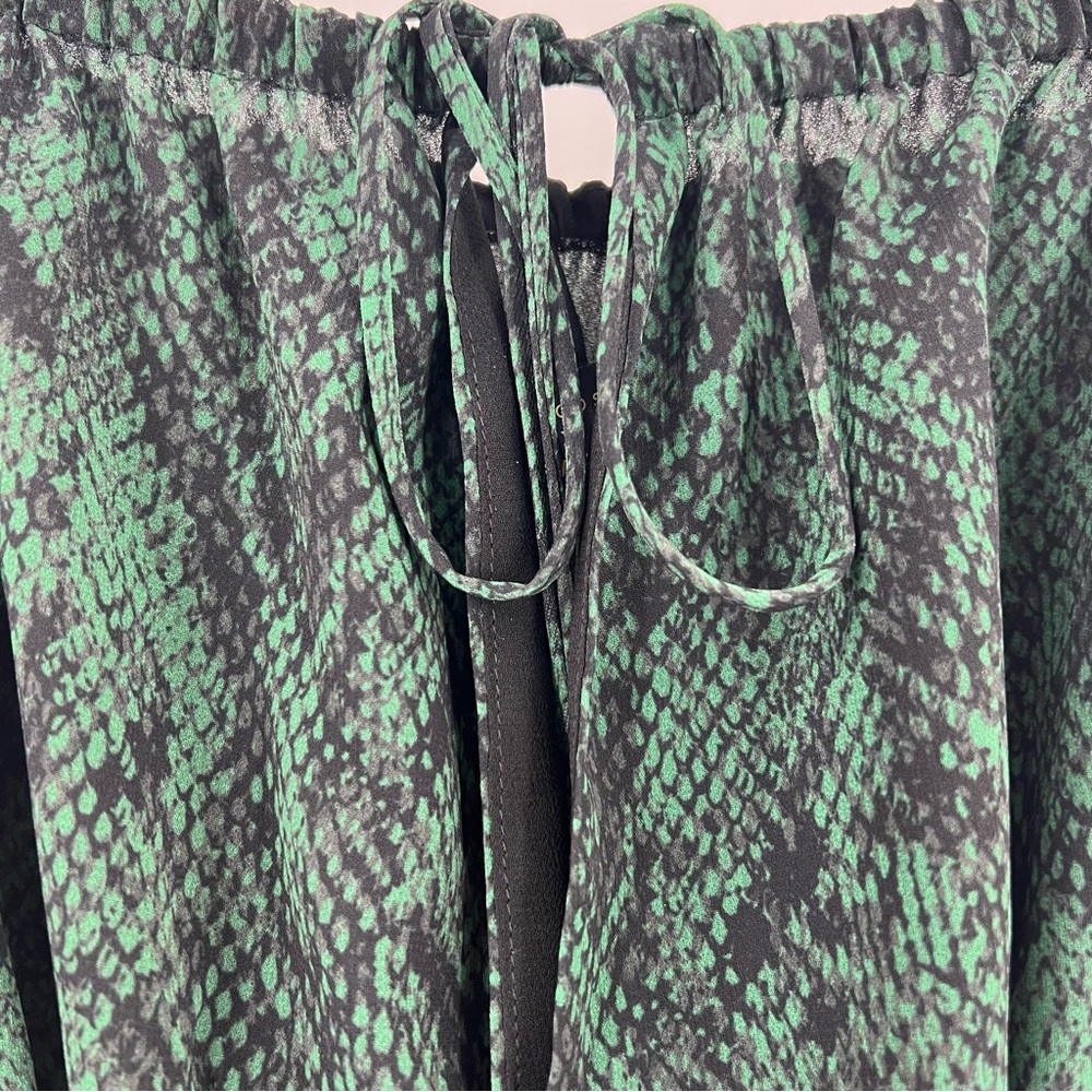 Michael Costello x Revolve NWT Geneve Mini Dress in Green Snake size Small - Picture 6 of 9